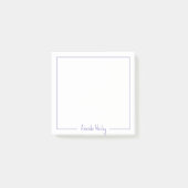 Girly Licht Paarse Monogram Volledige Naam Post-it® Notes (Voorkant)