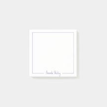 Girly Licht Paarse Monogram Volledige Naam