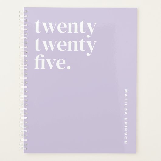 Girly Lichte Paarse School Planner (Voorkant)