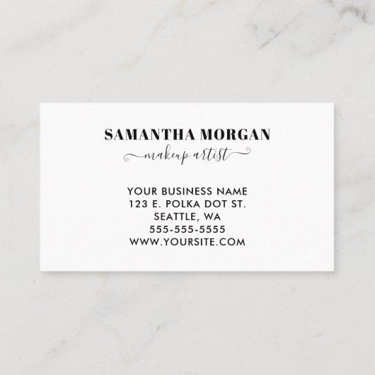 Girly Light Roze en Witte Polka Dot Monogram Visitekaartje (Achterkant)