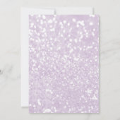 Girly lila lavendel blauwgroen marmer glitter Swee Kaart (Achterkant)