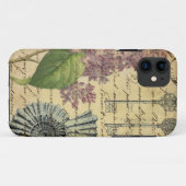 Girly lila zeeschelpen strand Case-Mate iPhone case (Achterkant (horizontaal))