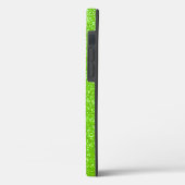 Girly Lime Groene Glitter Naam Gepersonaliseerd Case-Mate iPhone Case (Achterkant / Links)