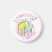 Girly Limoncello– La Dolce Vita Pink Magneet (Voorkant)