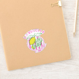 Girly Limoncello– La Dolce Vita Pink Sticker