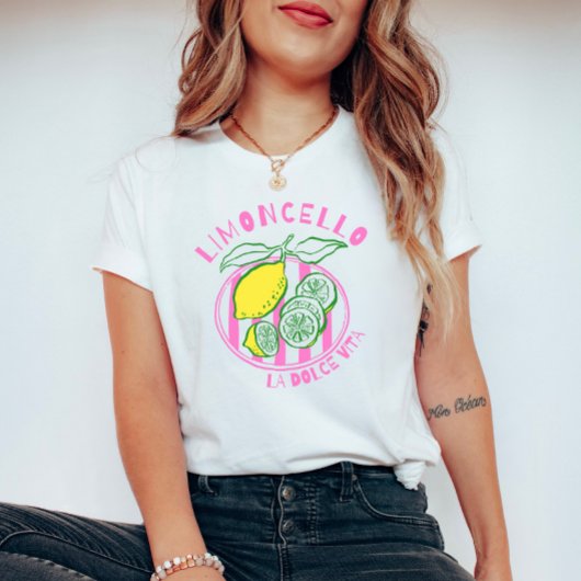Girly Limoncello– La Dolce Vita Pink T-shirt