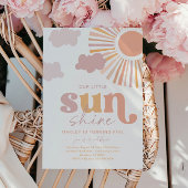 Girly Little Sunshine Verjaardag Uitnodiging