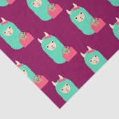Girly Llama Emoji Tissuepapier (Detail)