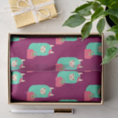 Girly Llama Emoji Tissuepapier (Geschenk)