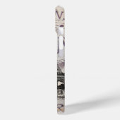 Girly Lotus bloem  Paris Eiffeltoren Case-Mate iPhone Case (Achterkant / Links)