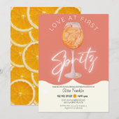 Girly Love in first spritz vrijgezellenfeest Kaart (Voorkant / Achterkant)