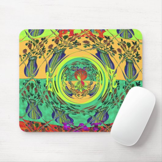 Girly Lovely Floral Mousepad Muismat (Met muis)