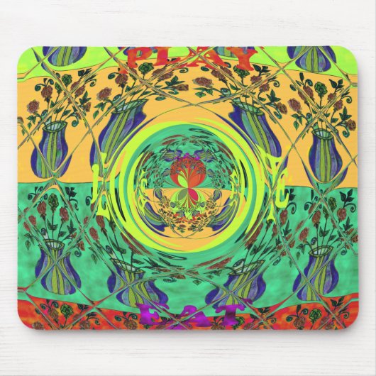 Girly Lovely Floral Mousepad Muismat (Voorkant)