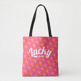 Girly Lucky Pink Clover St Patrick Ierse Patroon Tote Bag