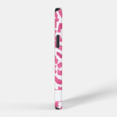 Girly Luipaard Dierenprint Patroon Persoonlijk iPhone Hoesje (Rechterkant)