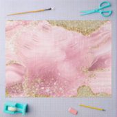 Girly Luxe roze roze geit met Gold Glitter Tissuepapier (Craft)