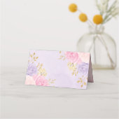 Girly Magical Garden Fairy Verjaardag Baby shower Plaatskaartje (Achterkant)