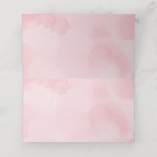 Girly Magical Garden Fairy Verjaardag Baby shower Plaatskaartje (Binnenkant ongevouwen)