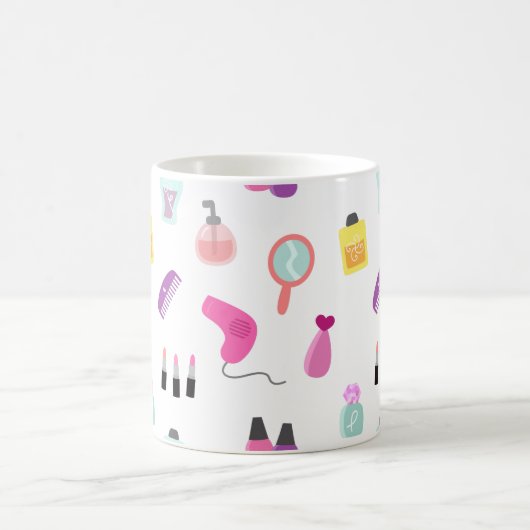 Girly Makeup, Beauty, Grooming Pattern Koffiemok (Center)
