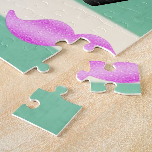 Girly Makeup Beauty Stripes Legpuzzel (Zijkant)