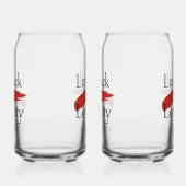 Girly Makeup Lover Loyalty Slogan Blikvorm Glas (Links)