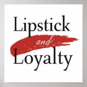 Girly Makeup Lover Loyalty Slogan Poster (Voorkant)