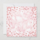 Girly Marble Glitter Roos Gold Floral Sweet 16th I (Achterkant)