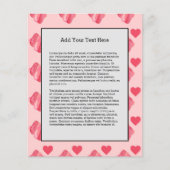 Girly Marshmallows Pink Heart Snoep Valentijnsdag Flyer (Voorkant)