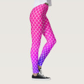 Girly Mermaid Doll Roze Verloop Schalen Patroon Leggings (Rechts)