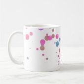 Girly Mermaid Glitter & Folie Confetti Monogram Koffiemok (Links)