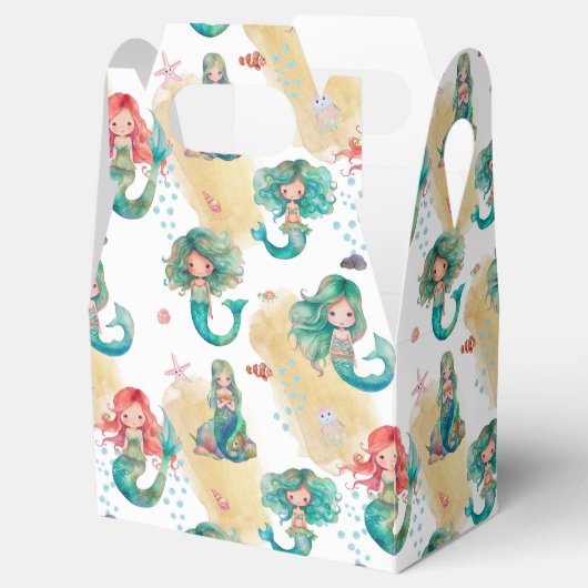 Girly Mermaid Pattern Bedankdoosjes (Geopend)