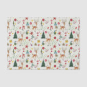 Girly Merry kerst Deer | Weefselpapier Tissuepapier (Voorkant)