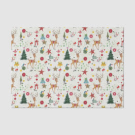 Girly Merry kerst Deer | Weefselpapier Tissuepapier