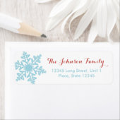 Girly Merry-kerstrenrender - Adresetiketten Etiket (Insitu)