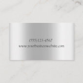 Girly Metallic Roos Gold en Glitter Dahlia Flower Visitekaartje (Achterkant)