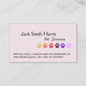 Girly Miami Paws, Pet Sitter, Pet Groomer, Vet Visitekaartje (Voorkant)