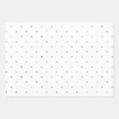 Girly Mint Aqua Peach Glam Stippen Inpakpapier Vel (Voorkant 2)