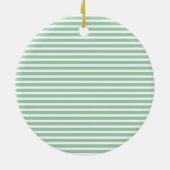 Girly Mint Glitter Anchor Keramisch Ornament (Achterkant)