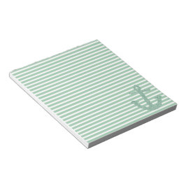 Girly Mint Glitter Anchor Notitieblok