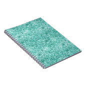 Girly Mint Glitter Confetti Notitieboek (Rechterzijde)