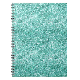 Girly Mint Glitter Confetti Notitieboek