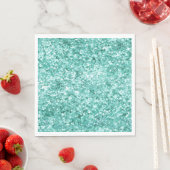 Girly Mint Glitter Confetti Servet (Insitu)