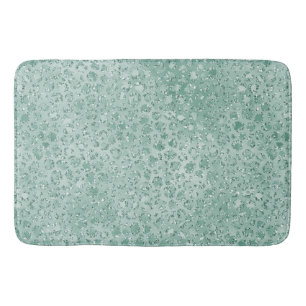 Girly Mint Glitter Glitz Leopard print Badmat