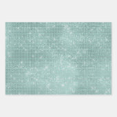 Girly Mint Glitzy Sparkle Inpakpapier Vel (Voorkant 2)