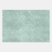 Girly Mint Glitzy Sparkle Inpakpapier Vel (Voorkant)