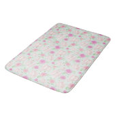 Girly Mint Gold Floral Tea Party Pattern Badmat (Gekanteld)