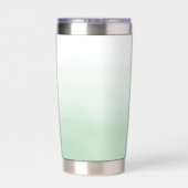 Girly Mint Gold Glitter Wimpers Sparkle Geïsoleerde Drinkbeker (Achterkant)