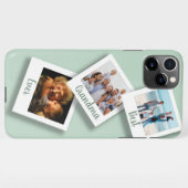 Girly Mint Green Beste oma ooit fotocollage iPhone Hoesje (Achterkant horizontaal)