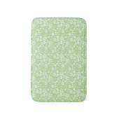 Girly Mint Green Tropical Flowers Spring Garden Badmat (Voorkant Verticaal)