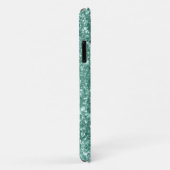 Girly Mint Groen Turquoise Smaragd & Zilver Case-Mate iPhone Case (Achterkant/rechts)